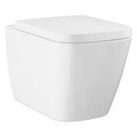 Set vas wc suspendat Grohe BauEdge Rimless cu capac inchidere lenta, alb