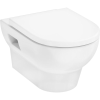 Set vas WC suspendat HansGrohe Gladelake S Rimless Aquafall, cu capac inchidere lenta, alb