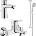Set baterii cada Grohe BauEdge