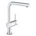 Baterie bucatarie electronica Grohe Minta Touch cu dus extractibil crom lucios