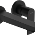 Baterie lavoar perete Hansgrohe Rebris E pipa 200mm negru mat