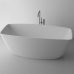 Cada freestanding Cast Marble Monza 156x70 alb mat