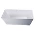 Cada freestanding Florida Quadro 150x75cm  alba