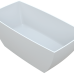 Cada freestanding Vayer Gemini 146x74cm alba