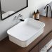 Lavoar dreptunghiular Cast Marble Dresda 60cm alb