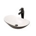 Lavoar oval Fluminia My Night 60.5cm alb-negru