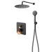 Set dus incastrat FDesign Ardesia negru-roz auriu