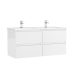 Set mobilier suspendat cu 4 sertare Gala Daily cu lavoar 120cm