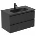 Set mobilier suspendat Ideal Standard Tesi 80cm negru mat
