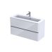 Set mobilier suspendat Oristo Anna 100cm 2 sertare alb lucios