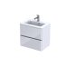 Set mobilier suspendat Oristo Anna 60cm 2 sertare alb lucios
