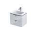 Set mobilier suspendat Oristo Siena alb cu lavoar Amelia 60cm