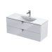 Set mobilier suspendat Oristo Siena alb cu lavoar Amelia 120cm