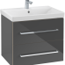 Set mobilier suspendat Villeroy & Boch Avento 62cm gri lucios