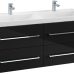 Set mobilier suspendat Villeroy & Boch Avento120cm negru lucios