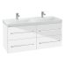 Set mobilier suspendat Villeroy & Boch Avento120cm alb lucios