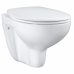 Set vas WC suspendat Grohe Bau Ceramic Rimless cu capac soft close alb
