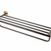 Suport prosop cu polita FDesign Merida 57cm negru-roz auriu